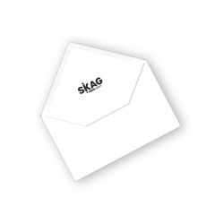 SKAG WHITE ENVELOPES VISIT CARD 3/80 75x113 80GR