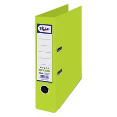 SKAG ARCH LEVER FILES (ECONOMY) PP A4 8/32 LIME GREEN