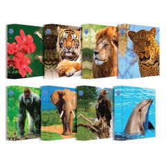 WILD ANIMALS "AR" RING BINDERS A5 (2-20)@