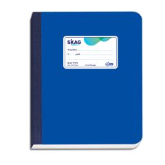 SKAG BOOK BOUND CARTON COVER BLUE 17x25 RULED 60SH 70GR