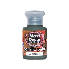 MAXI COLOR ΑΚΡΥΛΙΚΟ ΧΡΩΜΑ MA-045 60ML ΓΡΑΦΙΤΙ ΑΝΟΙΧ.