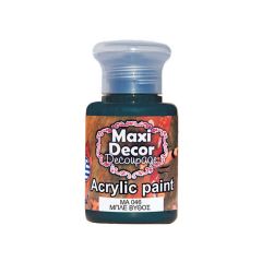 MAXI COLOR ACRYLIC COLOUR MA-046 60ML DARK TEAL BLUE