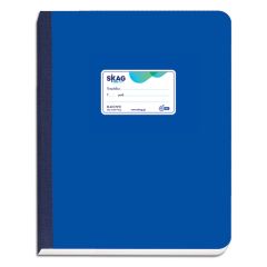 SKAG BOOKBOUND CARTON COVER COVER BLUE A4 RULED 60SH 70GR