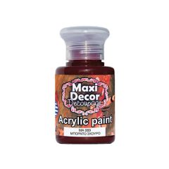 MAXI COLOR ΑΚΡΥΛΙΚΟ ΧΡΩΜΑ MA069 60ML ΜΠΟΡΝΤΩ ΣΚΟΥΡΟ