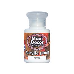 MAXI COLOR ΑΚΡΥΛΙΚΟ ΧΡΩΜΑ ΛΕΥΚΟ  60ML