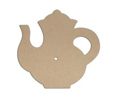 WOODEN DECORATION 21X20CM JUG CLOCK D50