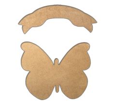 WOODEN DECOR 29X19 HANG.BUTTERFLY 2T Z13