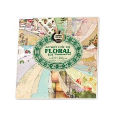 SCRAPBOOK FLORAL 6X6 250+140ΓΡ 40Φ