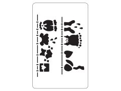 STENCIL A4 ΡΟΥΧΑΛΑΚΙΑ Νο 15Α