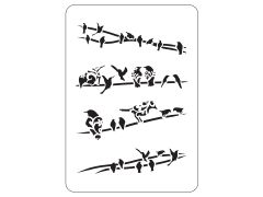 STENCIL A5 ΠΟΥΛΙΑ Νο 4Β