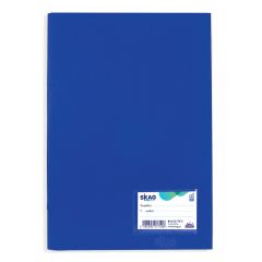 SKAG EXERCISE BOOK PLASTIC BLUE A4 RULED 50SH 80 GR
