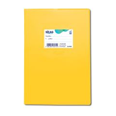 SKAG EXERCISE BOOK (SUPER) PLASTIC COVER YELLOW 17x25 BIG SQUARE 50SH 80 GR