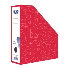 SKAG MAGAZINE BOX 34x28 9cm RED