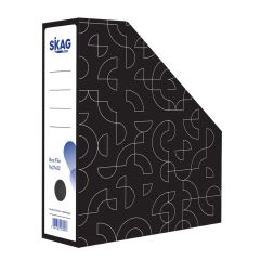SKAG MAGAZINE BOX 34x28 9cm BLACK