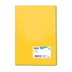 SKAG EXERCISE BOOK (SUPER) PLASTIC COVER YELLOW A4 W.MARGIN 50SH 80 GR