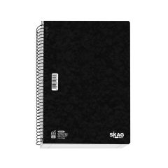 SKAG ΘΕΜΑΤIKA ΤΕΤΡΑΔΙΑ  BLACK BASIC  17X25 3ΘΕΜ 80ΓΡ N.9213