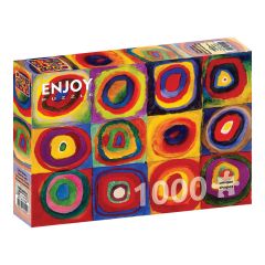 ENJOY -PUZZLE ART WASSILY KANDINSKY SQUARES WITH CONCENTRIC CIRCLES 1000 PIECES Νο 1542