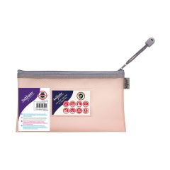 SNOPAKE EVA MESH ZIPPA BAG 24x13 PASTEL PINK 15900