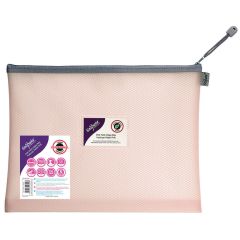 SNOPAKE EVA MESH ZIPPA BAG 36x27,5 PASTEL PINK 15906