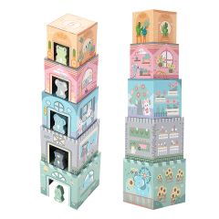 SKAG WOODEN STACKING CUBES WITH ANIMALS