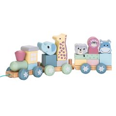 SKAG WOODEN ANIMAL STACKING TRAIN