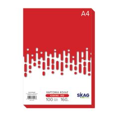 ZAZOO CARTONS A4 160GR 100SH RED N2