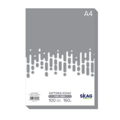 ZAZOO CARTONS A4 160GR 100SH.GREY N18