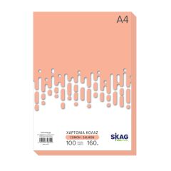 ZAZOO CARTONS A4 160GR 100SH. SALMON PINK N20