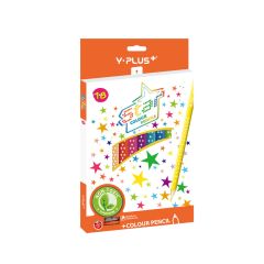 Y PLUS COLOR PENCIL  STAR WITH SHARPENER 18CLRS PC230800