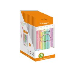 Y PLUS COLOR PENCIL  STAR PASTEL WITH SHARPENER 12CLRS PC231300