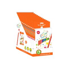 Y PLUS COLOR PENCIL STARJUMBO WITH SHARPENER 12CLRS PC230400