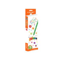 Y PLUS COLOR PENCIL STARJUMBO WITH SHARPENER 6CLRS PC231000