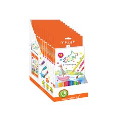 Y PLUS COLOR PENCIL  STAR AQUA WITH SHARPENER 12CLRS PC231100