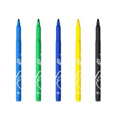 Y PLUS FIBRE PEN  ELEPHANT  6CLRS FP170400