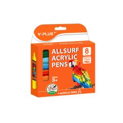 Y PLUS FIBRE PEN  ALLSURF ACRYLIC 8CLRS AP240410