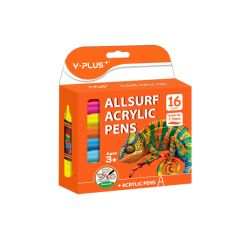 Y PLUS FIBRE PEN  ALLSURF ACRYLIC 16CLRS AP240110