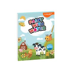Y PLUS COLORING BOOK SET FARM ANIMALS PAINT WITH WATER OPP BAG QT241202