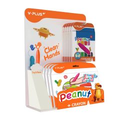 Y PLUS PEANUT CRAYON PLASTIC DISPLAY