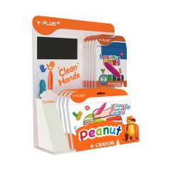 Y PLUS PEANUT CRAYON PLASTIC DISPLAY WITH SCREEN