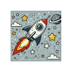 Painting by numbers - Space rocket ©art_selena_ua (KHO1229)