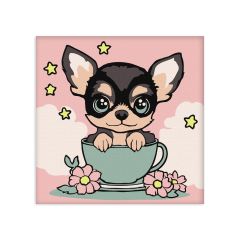 Painting by numbers - A cute puppy ©art_selena_ua (KHO6270)