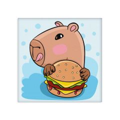 Painting by numbers - Capybara and burger (KHO1276)