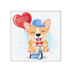 7+ Painting by numbers - Cheerful corgi (KHO6095)