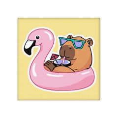 Painting by numbers - Capybara on holiday ©art_selena_ua (KHO6743)