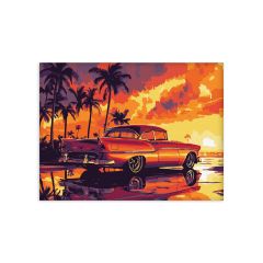 Painting by numbers - Retro sunset ©art_selena_ua (KHO6389)