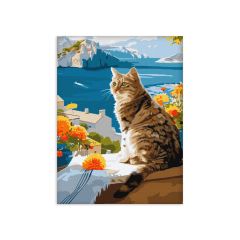 Painting by numbers - A dreamy kitten ©art_selena_ua (KHO6608)