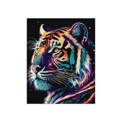 Painting by numbers - Fantastic tiger with extra metallic paints ©art_selena_ua (KHO6527)