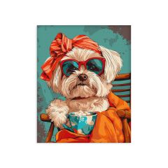 Painting by numbers - Stylish shih tzu ©art_selena_ua (KHO6610)