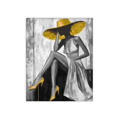 Painting by numbers - Golden lady with extra metallic paints ©art_selena_ua (KHO8539)