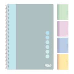 SKAG ΘΕΜΑΤΙΚΑ ΤΕΤΡΑΔΙΑ PASTEL VIBE A4 2 ΘΕΜΑΤΩΝ 80ΓΡ